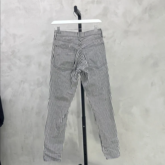 Nili Lotan Black and White Striped Pants - Picture 2 of 6